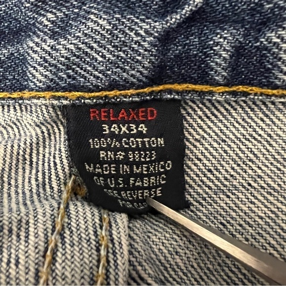 Austin Jeans Men's Size 34x34 Relaxed Fit Jeans Medium Wash Straight Leg - Picture 6 of 10